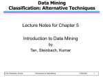Chapter 5: Alternative Classification Methods