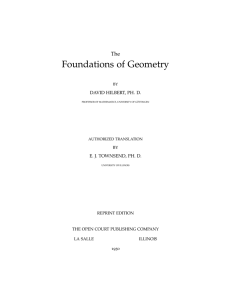 Foundations of Geometry