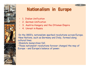 Nationalism in Europe