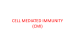 CELL MEDIATED IMMUNITY (T * CELL)