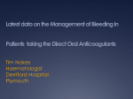 Latest data on management of bleeding in patients taking DOACs