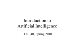 Introduction to Artificial Intelligence