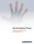 Top Ten Database Threats