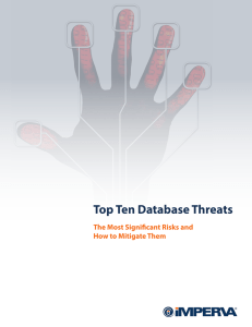 Top Ten Database Threats