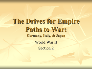 Paths to War: The Drives for Empire