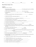 Physical Science Chapter 4 Test