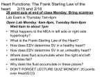 Heart Functions: the MEA and the Frank Starling Law of the heart 2/14