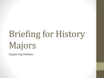 Briefing for History Majors