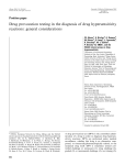 Drug provocation testing in the diagnosis of drug hypersensitivity