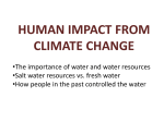 Human Impacts from Climate Change