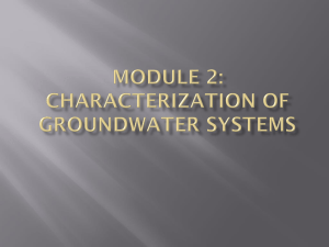 Characterization of Groundwater Systems - AGW-Net