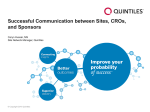 Successful Communication between Sites, CROs