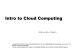 Introduction to Cloud Computing