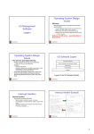 I/O Management Software Operating System Design Issues