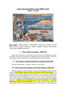 Latin American History from 1800 to 1914
