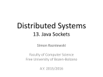 13. Java Sockets - Free University of Bozen