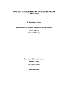outlier management in intelligent data analysis