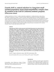 Genetic drift vs. natural selection in a long-term small