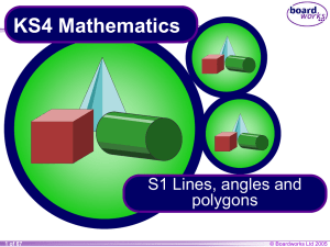 S1 Lines, angles and polygons