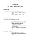 Chapter 8 The Rise of Islam, 600-1200