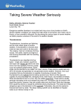 Taking Severe Weather Seriously