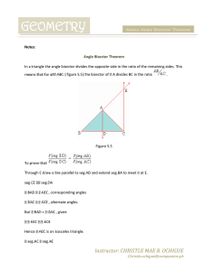 Angle Bisector Theorem (notes)