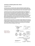 Techniques for Obtaining Stem Cells: Article 2 Therapeutic Cloning