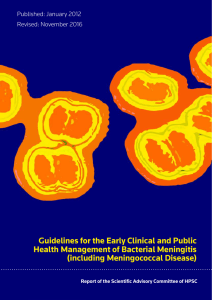 Guidelines for the Early Clinical and Public Health Management of