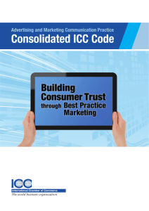 Consolidated ICC Code of Advertising and Marketing