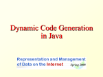 Dynamic Class Generation in Java - CS