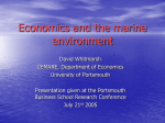 Economics and the Marine Environment