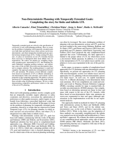 Non-Deterministic Planning with Temporally Extended Goals