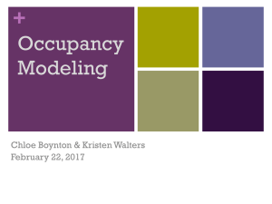 Occupancy Modeling