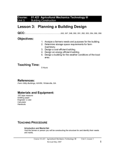 01423-03.3 Planning a Building Design