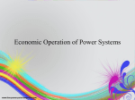 Economic Operation of Power Systems