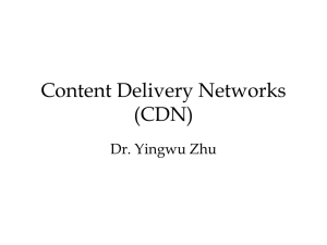 Content Delivery Networks (CDN)