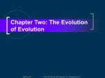 Chapter Two: The Evolution of Evolution - McGraw