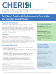 Fact Sheet: Quality of Life Outcomes in Prescription and Injection