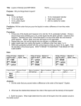 Student worksheet