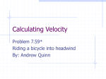 Calculating Velocity