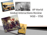 AP World Global Interactions Review 1450