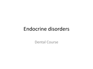 Endocrine disorders