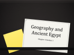 Geography and Ancient Egypt
