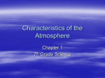 Characteristics of the Atmosphere