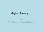 Plant and Animal Breeding