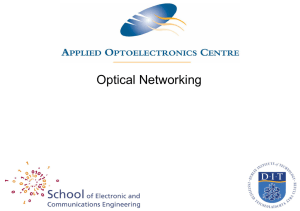 Unit 1.7 Optical networking and processing