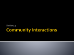 Community Interactions