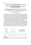 Stereochemistry of hexacoordinated transition metal complexes with