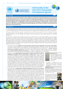 Universality in the Post 2015 Sustainable Development