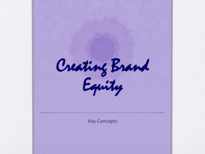 Creating Brand Equity